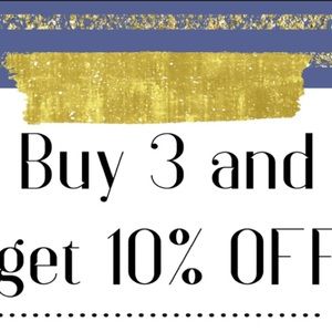 Purchase 3 or more items for 10% discount